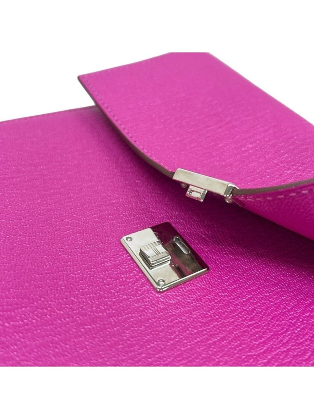 Hermes Wallet Click 16 Rose Purple Shoulder Silver - Picture 10 of 12